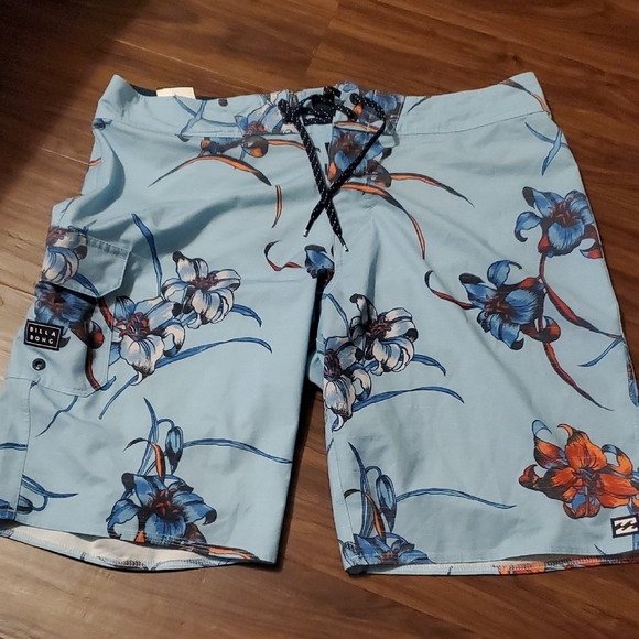 Billabong Other - Billabong Men's Light Blue Floral Board Shorts